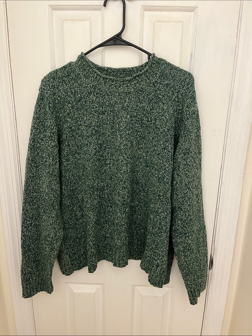 Studio Works Green Marled Crewneck Sweater